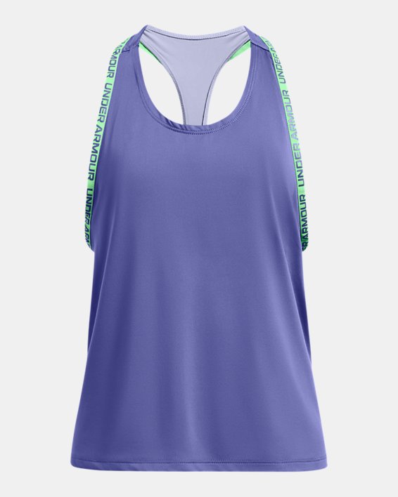 Girls' UA Knockout 2-in-1 Tank in Purple image number 0